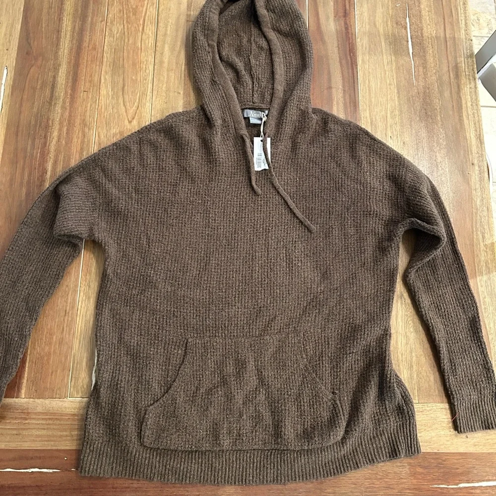 Natural‎ Reflections Waffle Long-Sleeve Hoodie for Ladies Small. NWT.